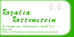 rozalia rottenstein business card